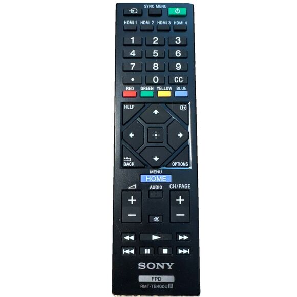 Sony FPD RMT-TB400U‎ Original Remote Control Tested Bravia - Picture 1 of 3